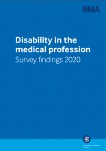 Disability in the medical profession: Survey findings 2020